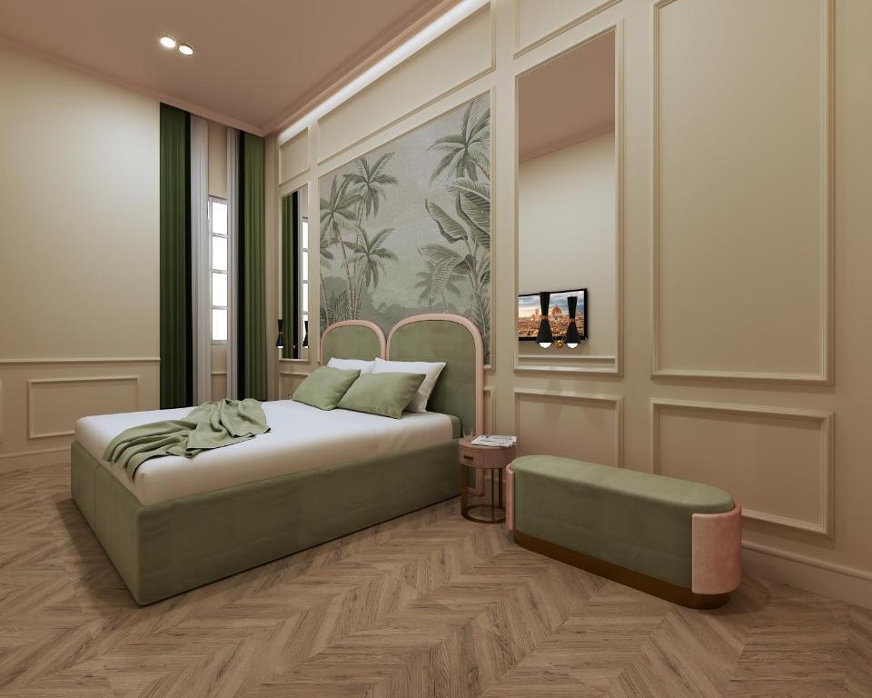 Hotel La Gemma Florenţa Exterior foto 3D rendering of a bedroom